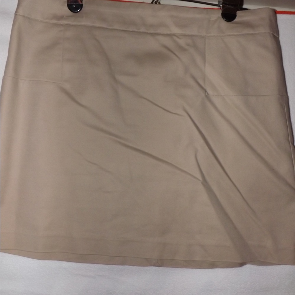 Khaki mini skirt